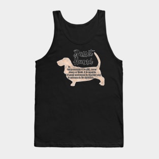 Basset Hound Tank Top